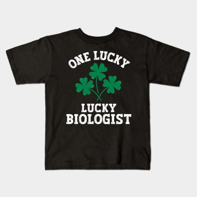 One lucky biologist Kids T-Shirt by Nice Surprise